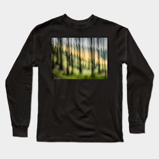 Abstract Forest Scene Long Sleeve T-Shirt